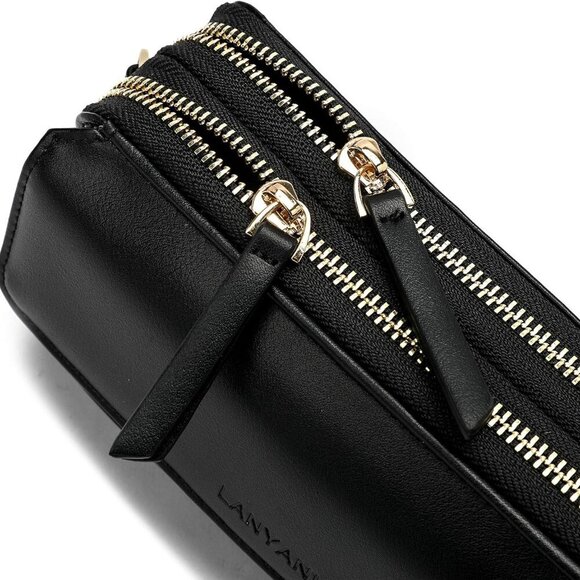 RFID Crossbody Wallet Wristlet Purse with Phone Pocket For Women Vegan Leather - Picture 8 of 8